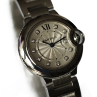 Cartier Ballon Bleu Lady Diamonds 28mm Stainless Steel WE902073 (3009) Box