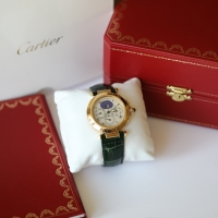 Cartier Pasha 18k / 750 Gelbgold Ewiger Kalender Perpetual Herrenuhr Ref.: 30003 mit Box