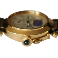 Cartier Pasha 18k / 750 Gelbgold Ewiger Kalender Perpetual Herrenuhr Ref.: 30003 mit Box
