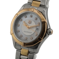TAG Heuer Aquaracer Lady MOP Diamonds Stahl / Roségold 27mm Quarz WAP1451.BD0837