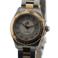 TAG Heuer Aquaracer Lady MOP Diamonds Stahl / Roségold 27mm Quarz WAP1451.BD0837