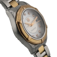 TAG Heuer Aquaracer Lady MOP Diamonds Stahl / Roségold 27mm Quarz WAP1451.BD0837