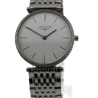 LONGINES Le Grande Classique Diamonds 33mm Edelstahl Quarz L4.635.2 Damenuhr Box