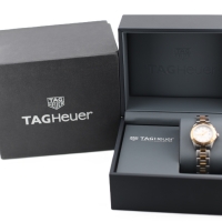 TAG Heuer Aquaracer Lady MOP Diamonds Stahl / Roségold 27mm Quarz WAP1451.BD0837