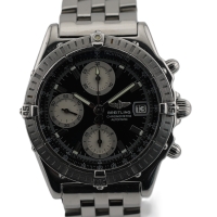 Breitling Chronomat GT Schwarz Pilotarmband A13352 FULL SET