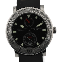 Ulysse Nardin Maxi Marine Diver Chronometer 40mm Stahl Herrenuhr 263-55 FULL SET