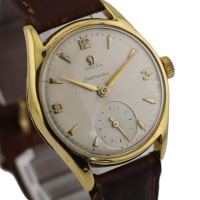Omega Seamaster "Pre-Ranchero" Handaufzug Vintage 18k /750 Gelbgold Ref.: 2507