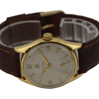 Omega Seamaster "Pre-Ranchero" Handaufzug Vintage 18k /750 Gelbgold Ref.: 2507