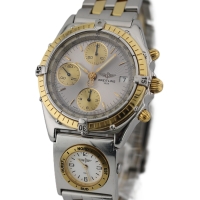 Breitling Chronomat UTC Stahl / 18k Gold Pilotarmband B13048 Herrenuhr Box