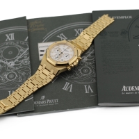 Audemars Piguet Royal Oak Chronograph 18k / 750er Gelbgold Herrenuhr FULL SET