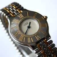 Cartier 21 Must de Cartier Quarz Stahl / Gold 31mm Damenuhr Ref.: 123000P