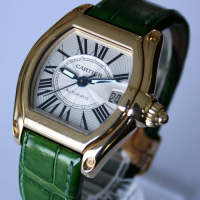 Cartier Roadster XL 18k / 750 Gelbgold Automatik 37mm W62003V2 (2524) FULLSET