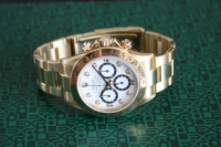 Rolex Daytona 18k / 750 Gelbgold Zenith 16528 Weißes Brillantblatt Inverted Six