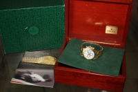 Rolex Daytona 18k / 750 Gelbgold Zenith 16528 Weißes Brillantblatt Inverted Six