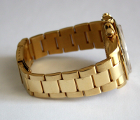 Rolex Daytona 18k / 750 Gelbgold Zenith 16528 Weißes Brillantblatt Inverted Six