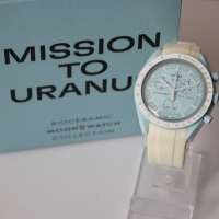 Swatch X Omega Moonswatch Speedmaster "Mission to Uranus" FULLSET mit Rechnung