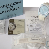 Swatch X Omega Moonswatch Speedmaster "Mission to Uranus" FULLSET   mit Rechnung