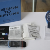 Swatch X Omega Moonswatch Speedmaster "Mission to Neptune" FULLSET mit Rechnung