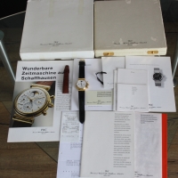 IWC Da Vinci Ewiger Kalender 18k / 750er Gelbgold Ref.: 3750 Herrenuhr FULLSET