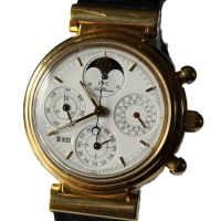 IWC Da Vinci Ewiger Kalender 18k / 750er Gelbgold Ref.: 3750 Herrenuhr FULLSET