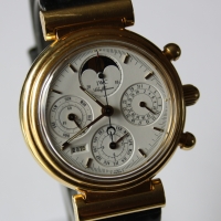 IWC Da Vinci Ewiger Kalender 18k / 750er Gelbgold Ref.: 3750 Herrenuhr FULLSET