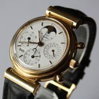 IWC Da Vinci Ewiger Kalender 18k / 750er Gelbgold Ref.: 3750 Herrenuhr FULLSET
