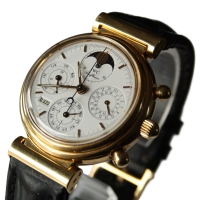 IWC Da Vinci Ewiger Kalender 18k / 750er Gelbgold Ref.: 3750 Herrenuhr FULLSET