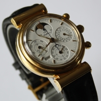 IWC Da Vinci Ewiger Kalender 18k / 750er Gelbgold Ref.: 3750 Herrenuhr FULLSET