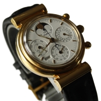 IWC Da Vinci Ewiger Kalender 18k / 750er Gelbgold Ref.: 3750 Herrenuhr FULLSET