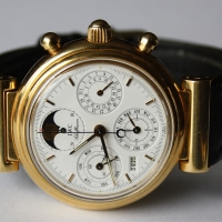 IWC Da Vinci Ewiger Kalender 18k / 750er Gelbgold Ref.: 3750 Herrenuhr FULLSET