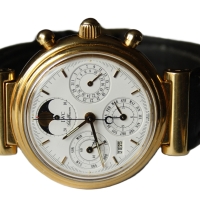 IWC Da Vinci Ewiger Kalender 18k / 750er Gelbgold Ref.: 3750 Herrenuhr FULLSET
