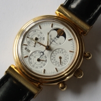 IWC Da Vinci Ewiger Kalender 18k / 750er Gelbgold Ref.: 3750 Herrenuhr FULLSET