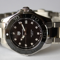 TAG HEUER AQUARACER Lady Stahl / Keramik 35mm Brillantblatt WAY131M.BA0748