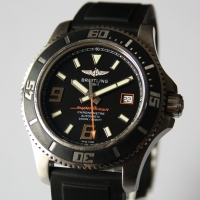 Breitling Superocean 44 Edelstahl Kautschukarmband A17391 B&P