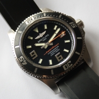 Breitling Superocean 44 Edelstahl Kautschukarmband A17391 B&P
