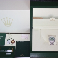 Rolex Day-Date II in Platin Eisblau Römisch 218206 Herrenuhr 2013 LC100 FULLSET