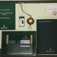 Rolex Day-Date II in Platin Eisblau Römisch 218206 Herrenuhr 2013 LC100 FULLSET