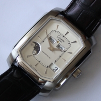 Glashütte Original Senator Karrée Ewiger Kalender Stahl Herrenuhr NOS FULLSET