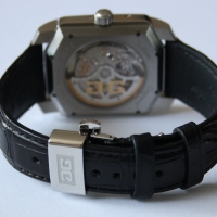Glashütte Original Senator Karrée Ewiger Kalender Stahl Herrenuhr NOS FULLSET