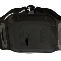 Cartier Santos Large PVD Black Grün + Schwarzes Zifferblatt WSSA0039 FULLSET