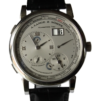 A. Lange & Söhne Lange 1 Zeitzone 950er Platin 116.025 Herrenuhr B&P