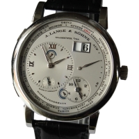 A. Lange & Söhne Lange 1 Zeitzone 950er Platin 116.025 Herrenuhr B&P