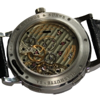 A. Lange & Söhne Lange 1 Zeitzone 950er Platin 116.025 Herrenuhr B&P
