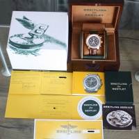 Breitling for Bentley 6.75 SPEED 18K / 750er Rotgold R44367 Herrenuhr FULLSET