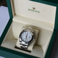 Rolex Datejust II 41mm Weiß Edelstahl 116300 LC110 Herrenuhr FULLSET 2015