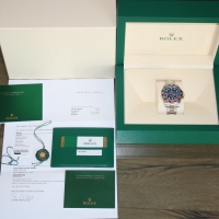 Rolex GMT Master II Pepsi 18k / 750er Weißgold 126719BLRO LC100 FULLSET 2019 NOS