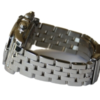 Breitling Chronomat 41 Edelstahl Schwarz Pilotarmband AB014012/BA52 Box