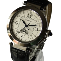 Cartier Pasha XL GMT Moonphase Night & Day W3109255 (2938) FULL SET