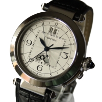 Cartier Pasha XL GMT Moonphase Night & Day W3109255 (2938) FULL SET