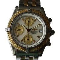 Breitling Chronomat Stainless Steel / Gold Perlmutt Pilot Braclet D13352 FULL SET